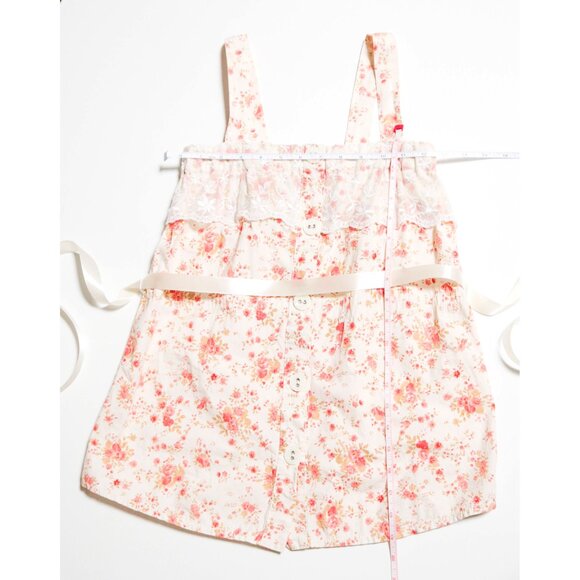 Cream & Coral Floral Lace Top 🌷 FEBRUGUST - Picture 7 of 7